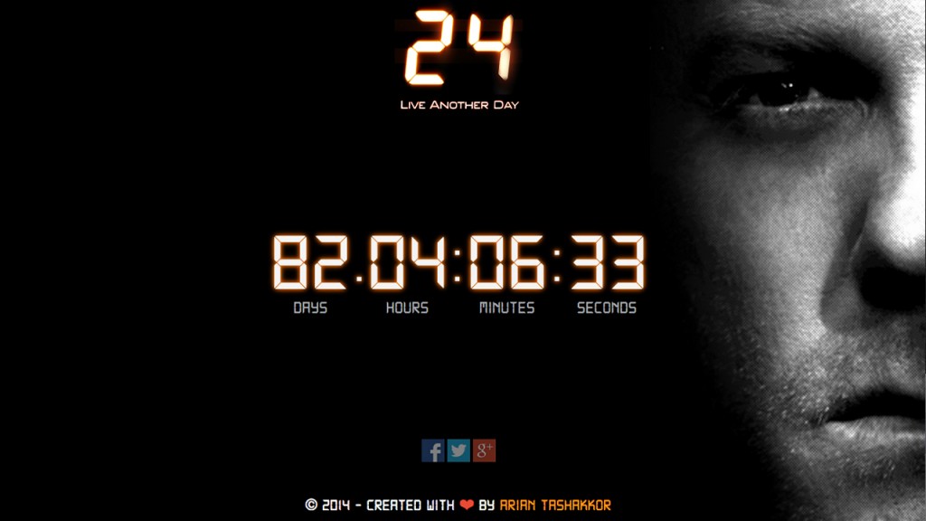 24: Live Another Day Countdown Clock - 24 Spoilers